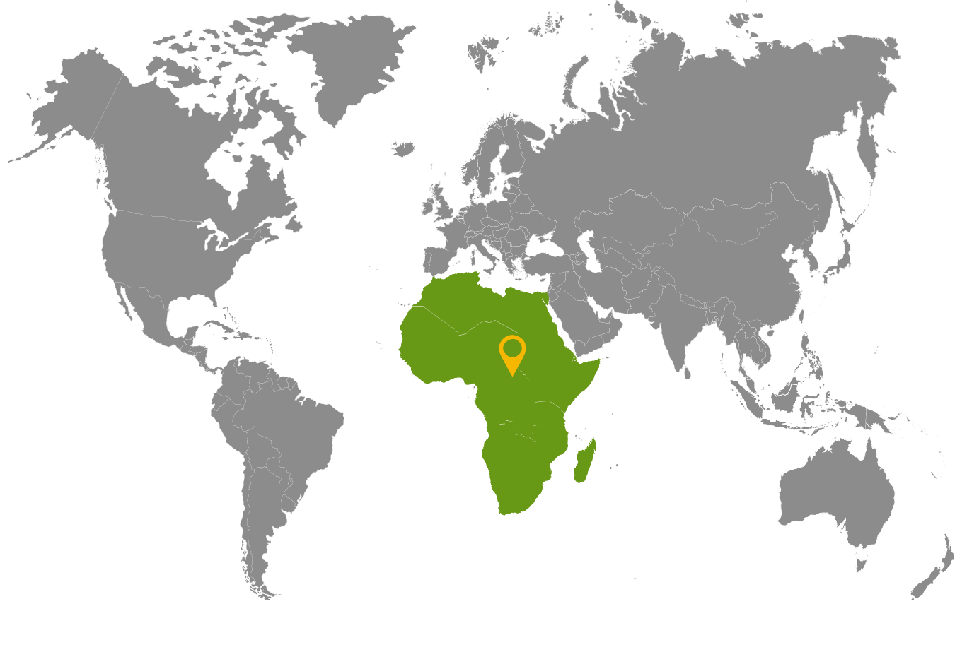 map pin in africa