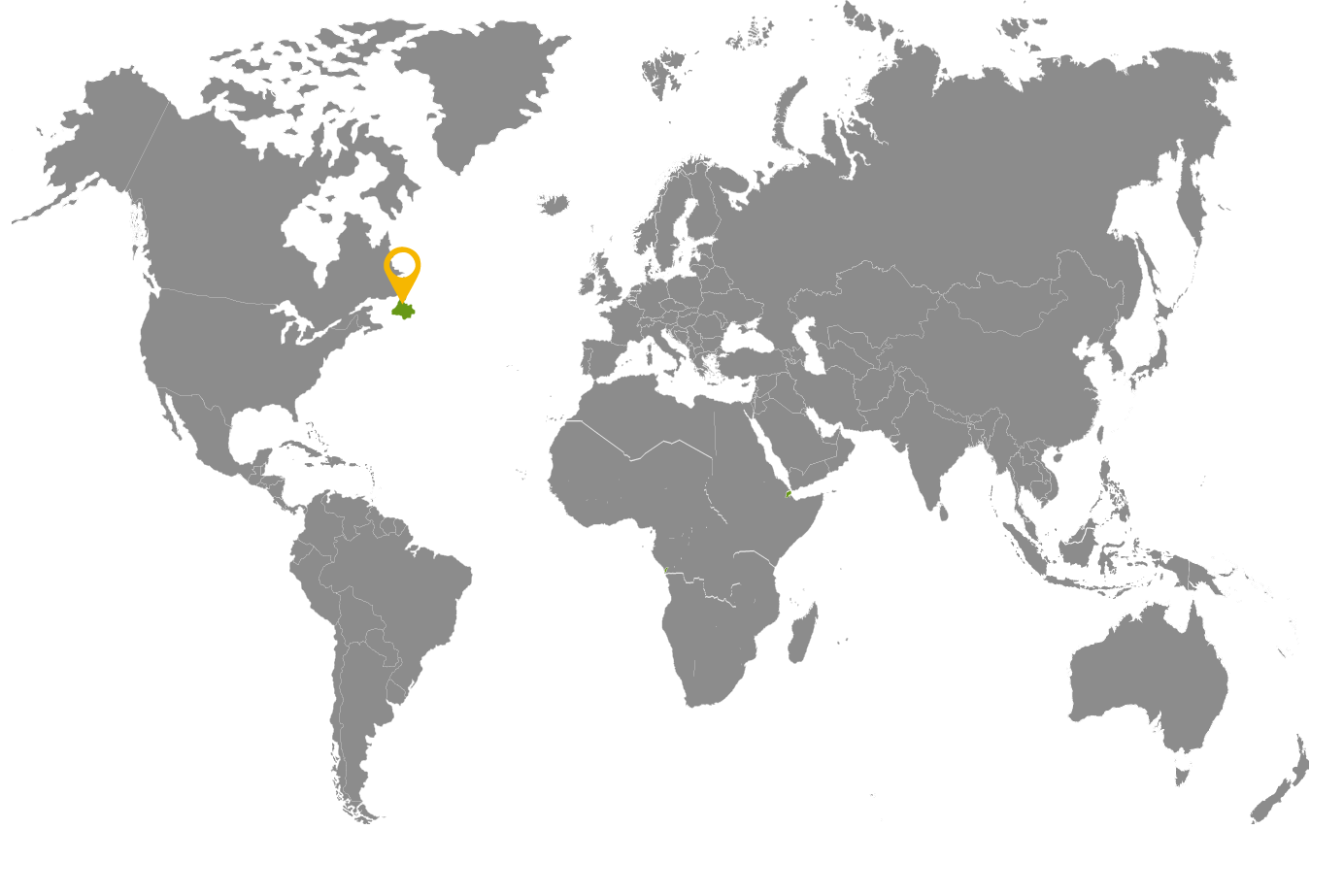 map pin of newfoundland